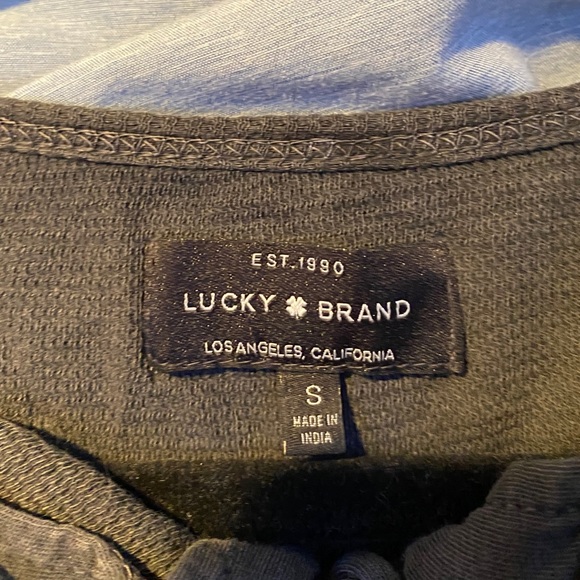 Women’s Lucky Brand Long Sleeve top with lace up - Picture 2 of 4